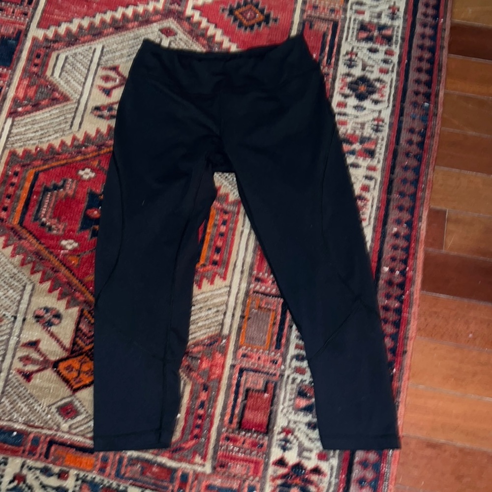 Zella Black Crop Leggings Small 21” Inseam